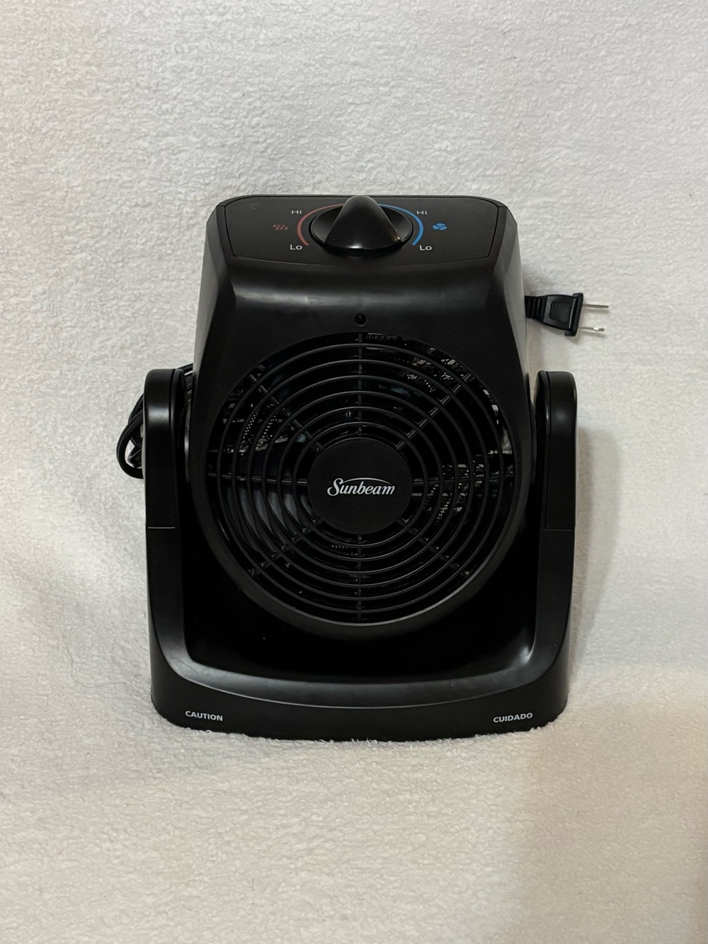 Sunbeam Black Portable Heater & Fan Combo
